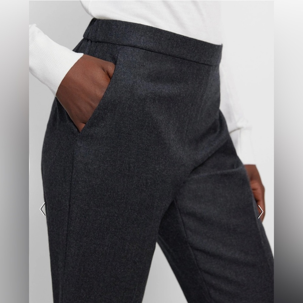 Theory Treeca Pull-On Pant in Sleek Flannel